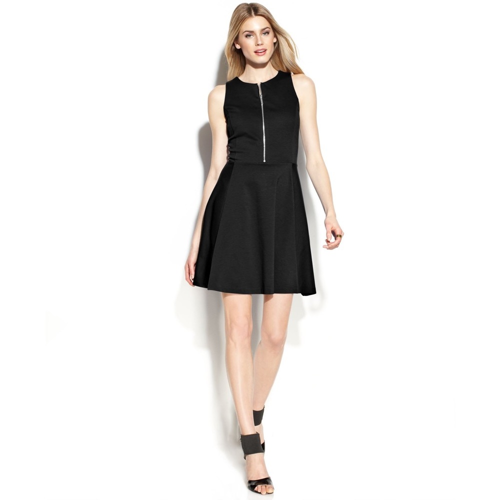 ♠️ MICHAEL Michael Kors Black Mini Dress 4 EUC Minimalist Quiet Luxury Classic